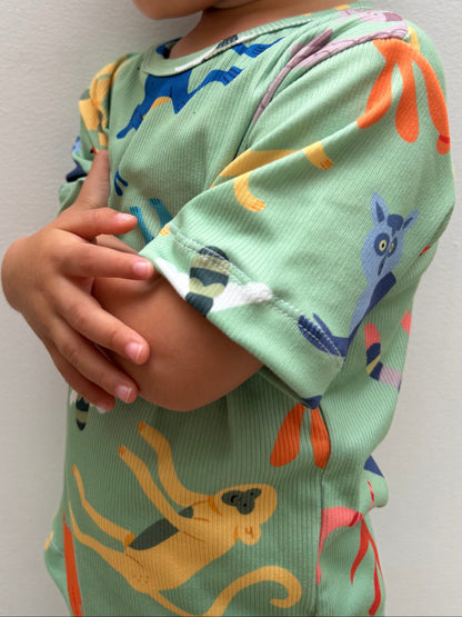 Pijama manga corta